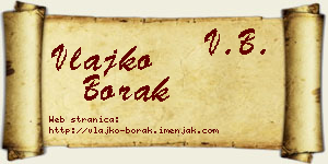 Vlajko Borak vizit kartica